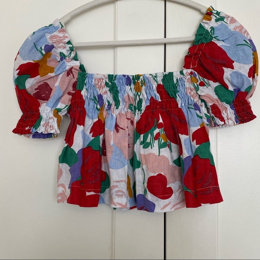 Faithfull The Brand Lilla Top Anita Floral Print - Picture 8 of 9